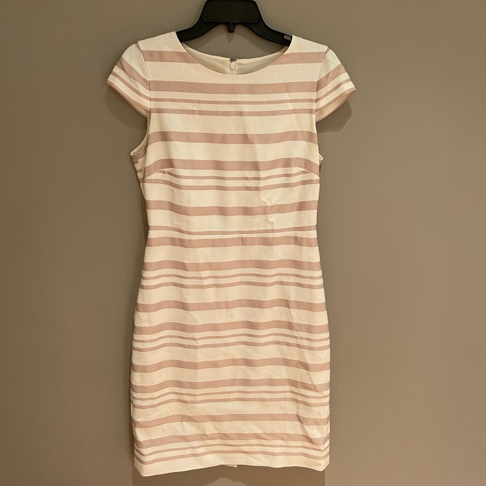 Pink and white dress